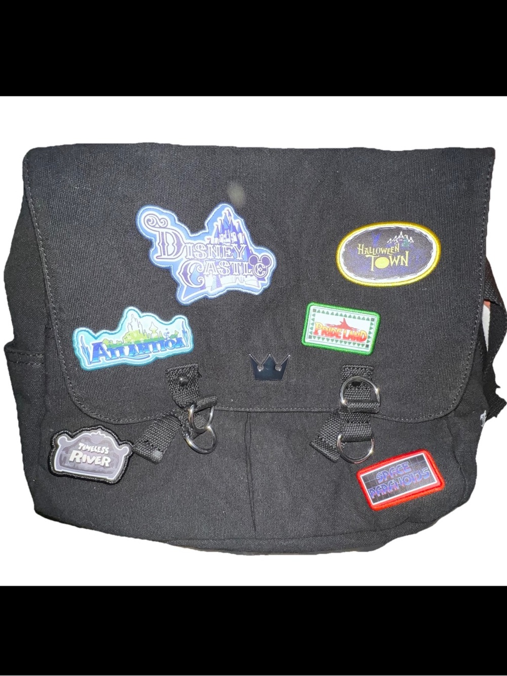Disney Kingdom Hearts Patches Messenger Bag by Her Universe